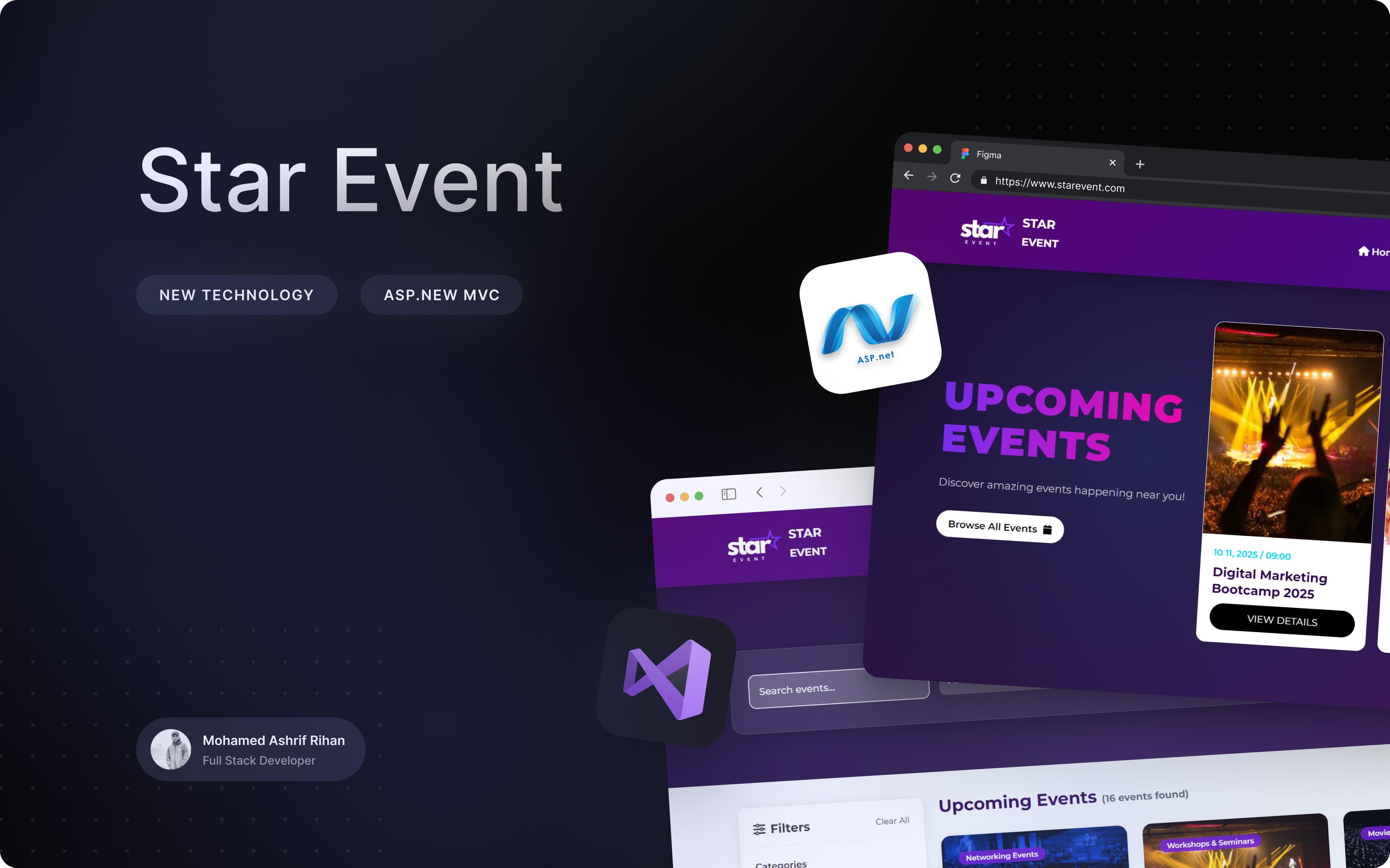 StarEvent – ASP.NET Event Management System
